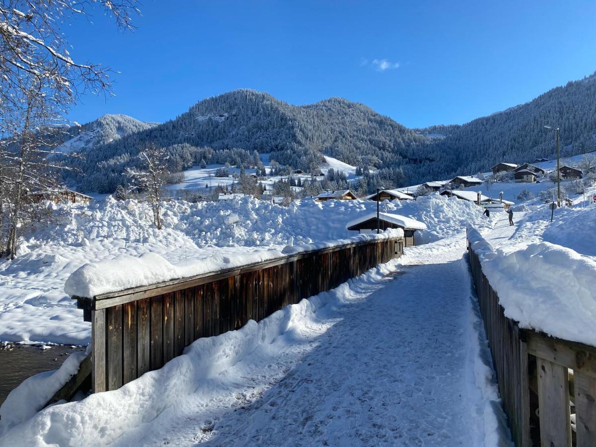 Chaleureux Appartement Renove Ambiance Chalet Praz-sur-Arly Exteriér fotografie